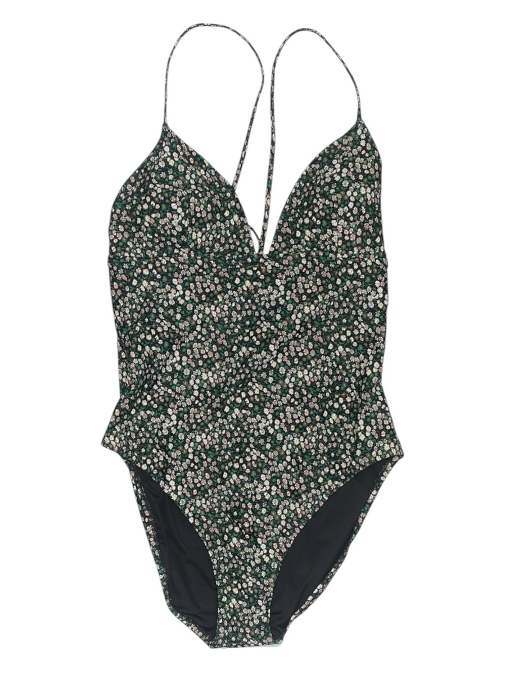 J.Crew Liberty Fabric Floral One Piece Swimsuit Open Back NWT Size 10